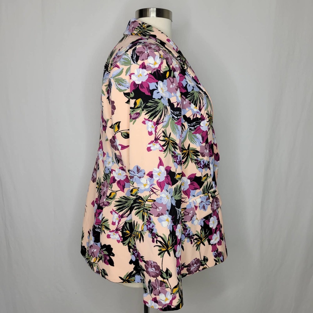 Nina Parker Trendy Plus Size Floral-Print Blazer NWT $129 Size 3X - Picture 6 of 11